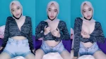 Live Dedek Filla Hijab Remas Susunya