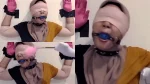 MILF Hijabers Mata Ditutup Cosplay BDSM